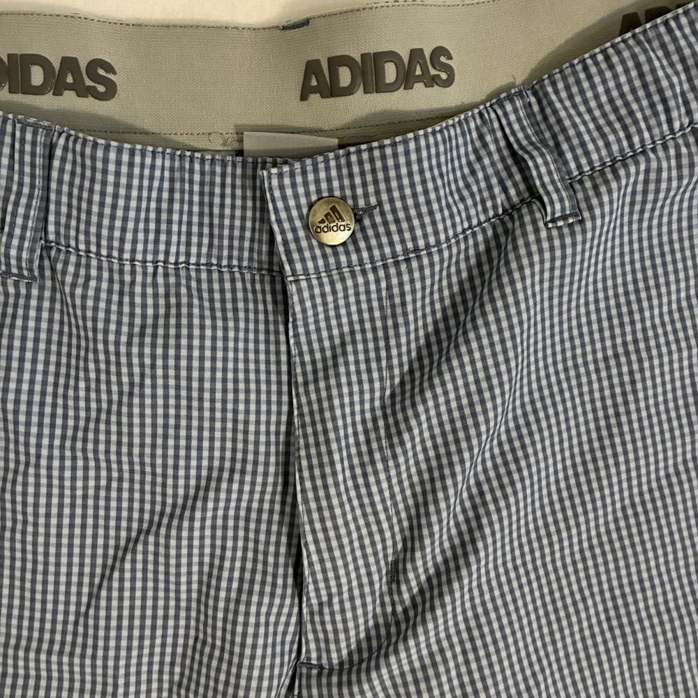 Adidas Ultimate365 Golf Shorts Mens Size 38 Comfort Waist Check Logo Performance - Picture 2 of 10